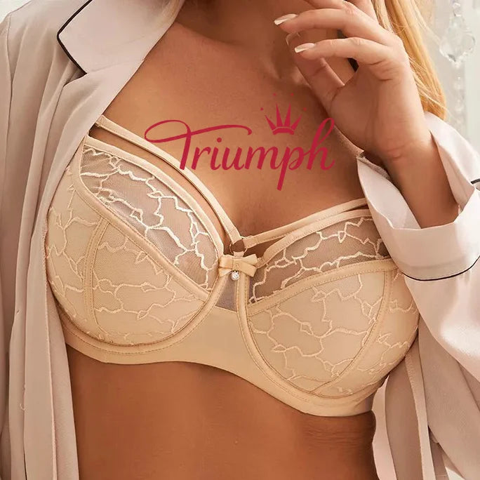 💖3-pak ✨Biustonosz Comfort Plus Size z ramiączkami