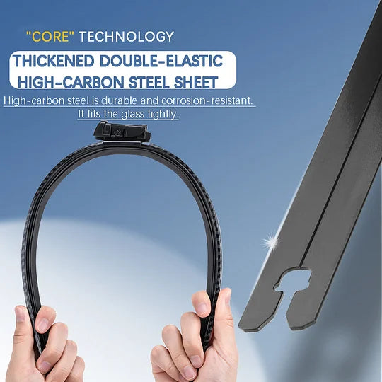 🌈 Безшумни чистачки от въглеродни влакна без кости - Направете пътуването си стилно, тихо и комфортно!