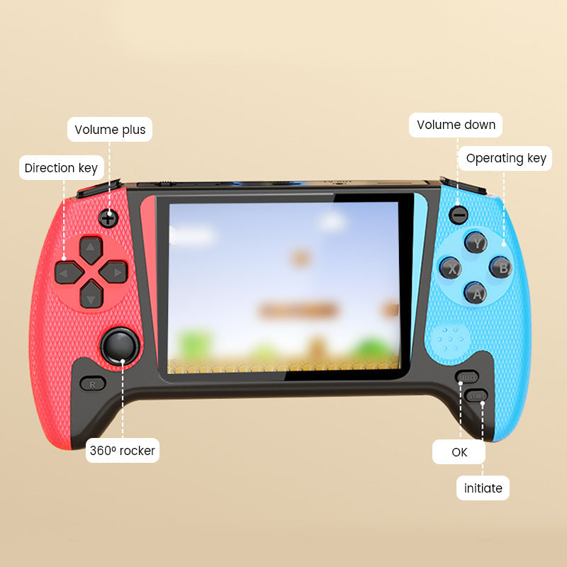 🎮 Prenosna, klasična igralna konzola z velikim zaslonom