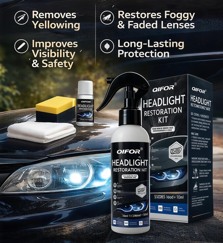 🚘 Set za obnovo leč žarometov – obnovite jasnost motnih in porumenelih leč žarometov 💡