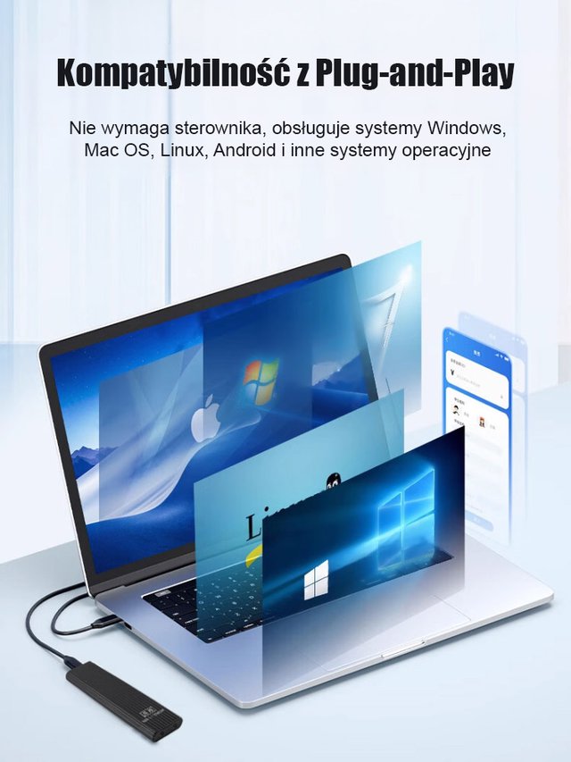 16TB Duża Pojemność Przenośny Mini Dysk SSD Type-C