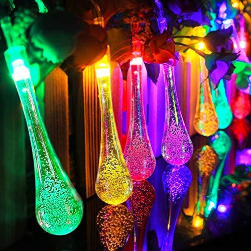 ✨💡Bezprzewodowe Łańcuchy Świetlne Kropelki Wody – Solarne, Wodoodporne, Idealne na Taras i Do Ogrodu🎄