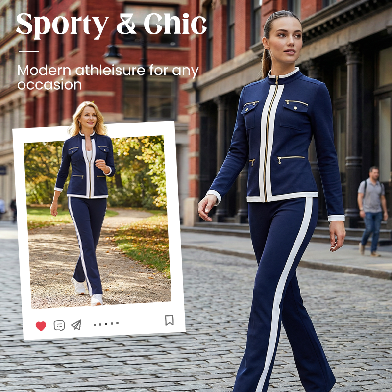 ✨ Sportowy, elegancki komplet dresowy dla kobiet – wygodny i stylowy, na każdą okazję 🌿