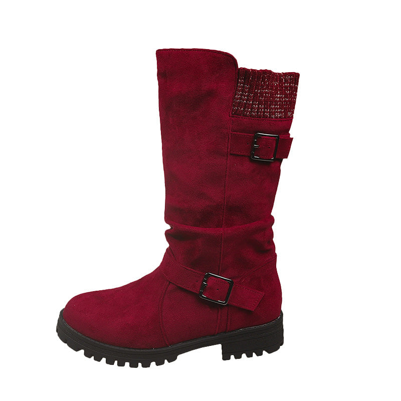 Damskie botki do połowy łydki