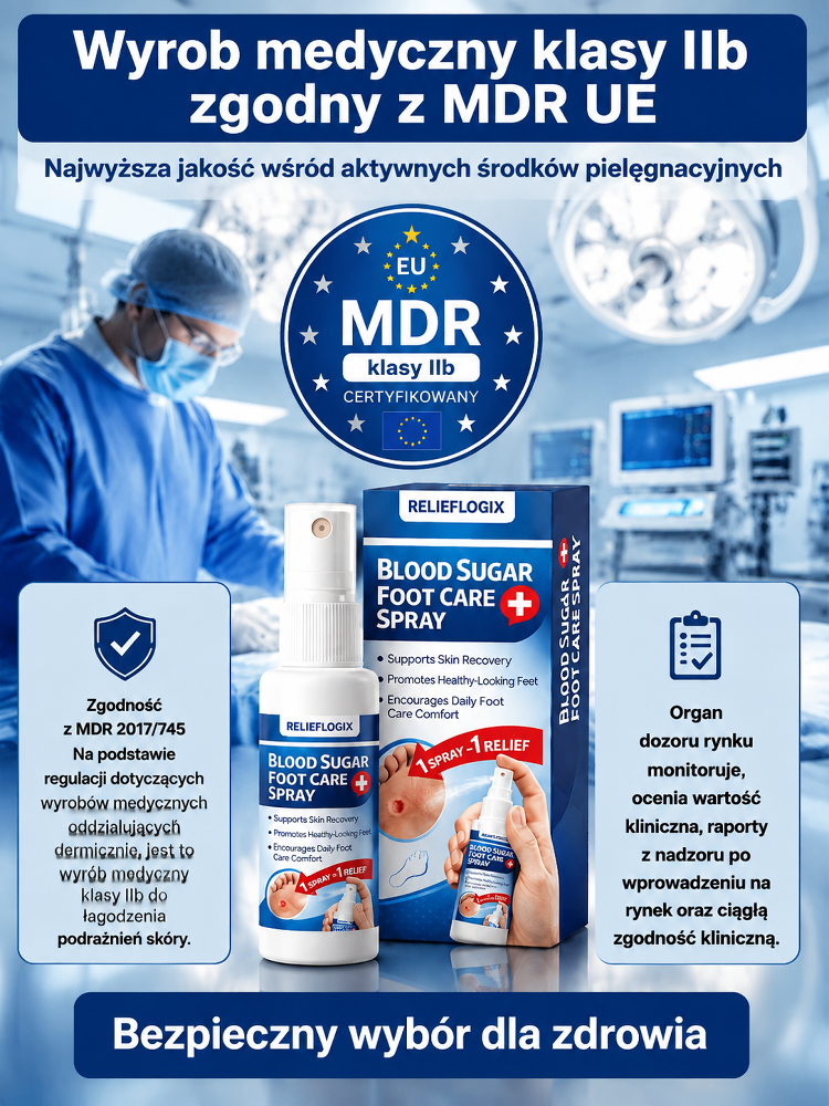 【Pięciokrotne przyspieszenie gojenia】Spray do pielęgnacji stóp dla diabetyków