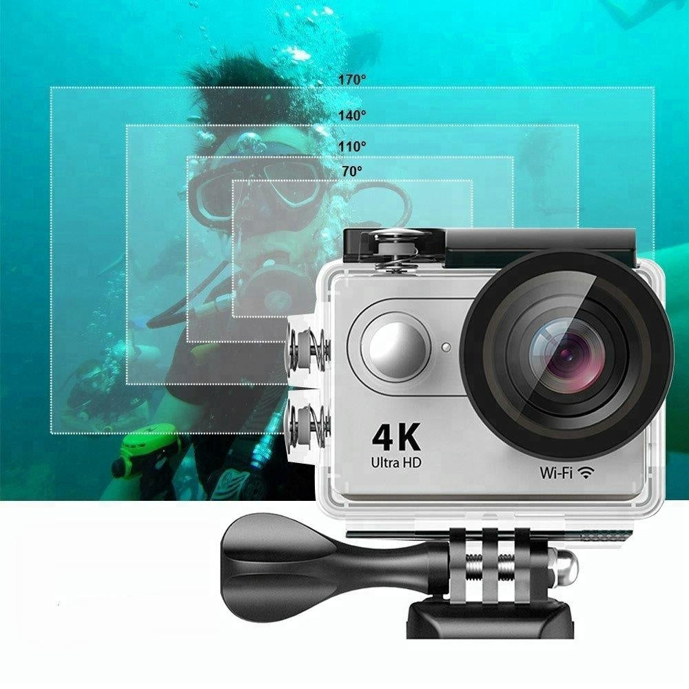 4K Ultra HD Екшън камера, водоустойчива, WiFi