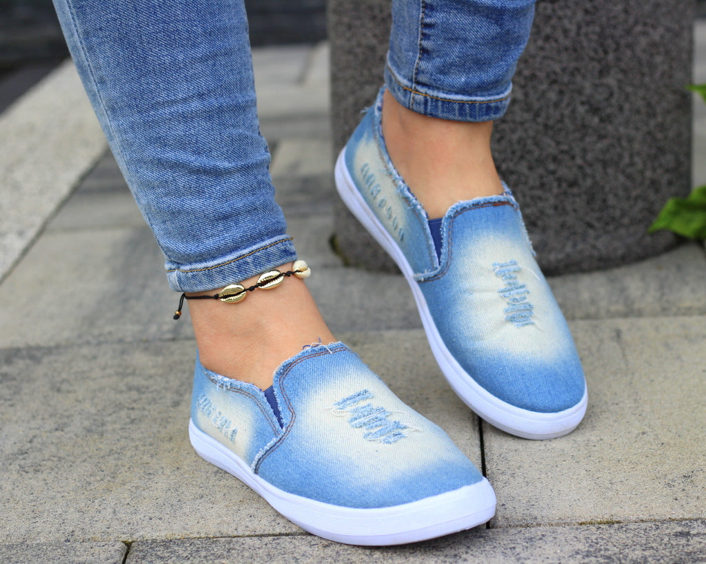 Кецове Slip On Jeans Нахлузващи