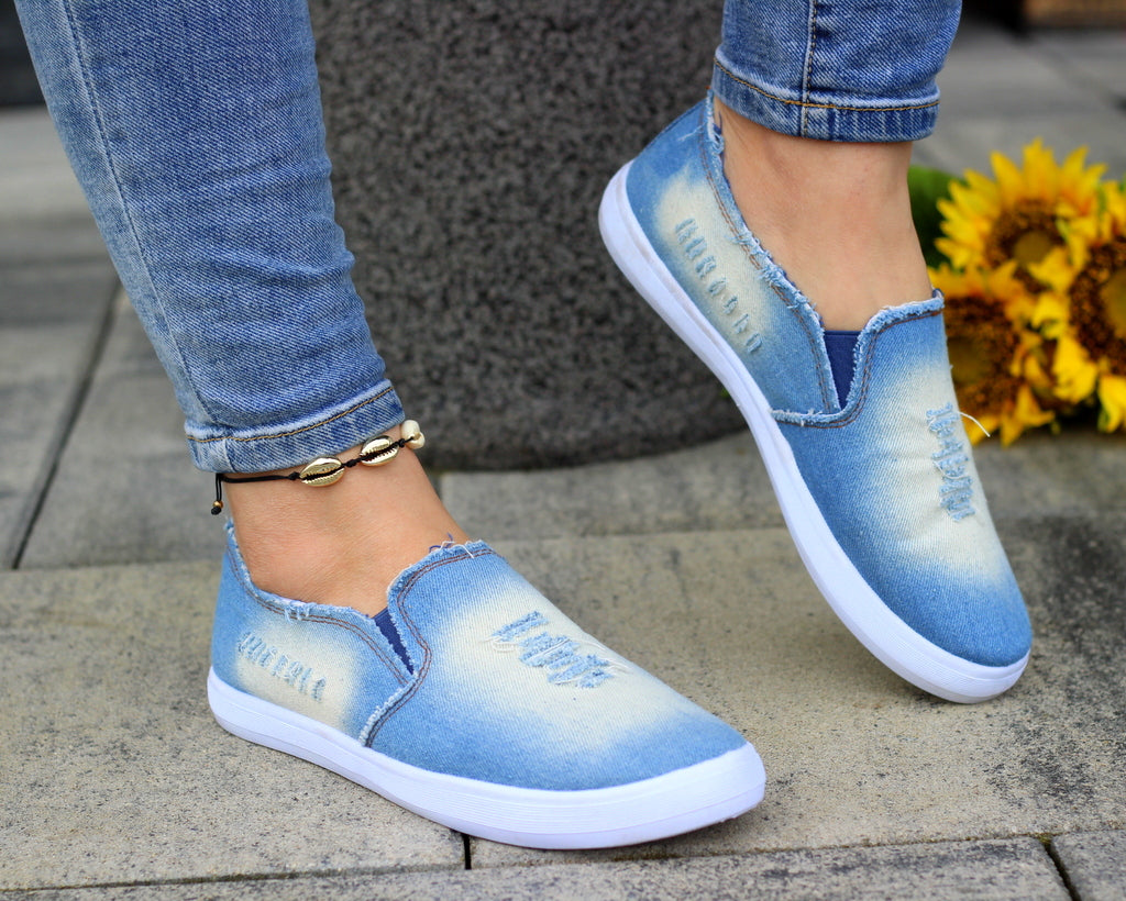 Кецове Slip On Jeans Нахлузващи