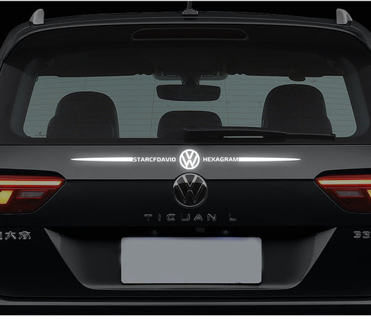 3D цветни лазерно отразяващи стикери за кола 4 бр.