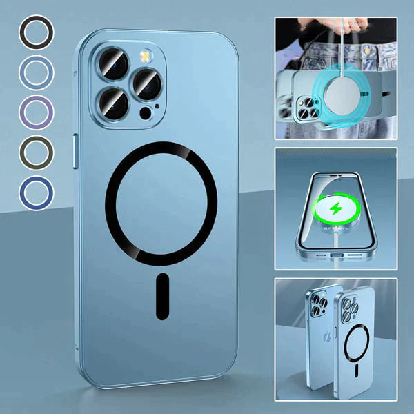 2 Магнитни алуминиеви матови калъфи за iPhone.