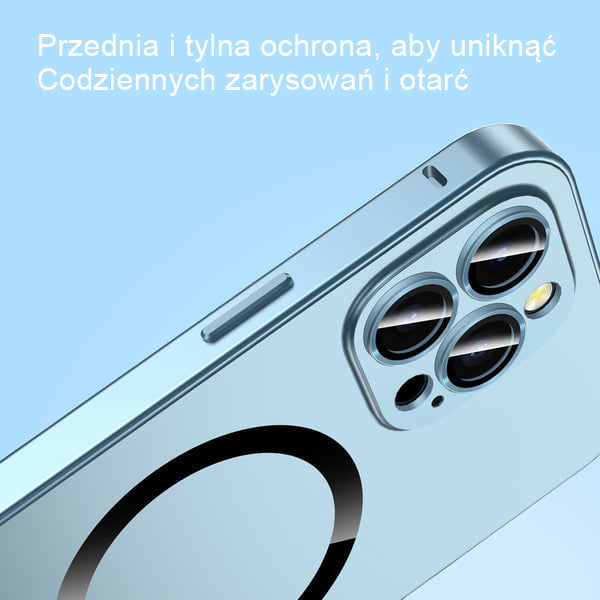 Магнитен матов алуминиев калъф за iPhone.