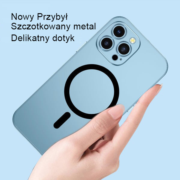Магнитен матов алуминиев калъф за iPhone.