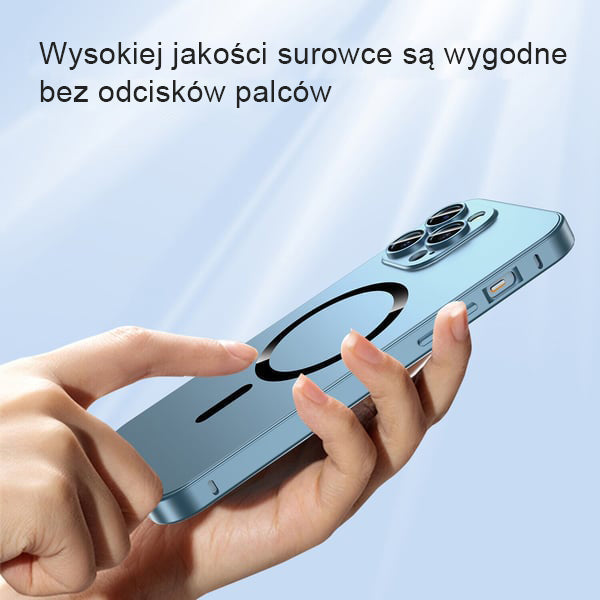 Магнитен матов алуминиев калъф за iPhone.