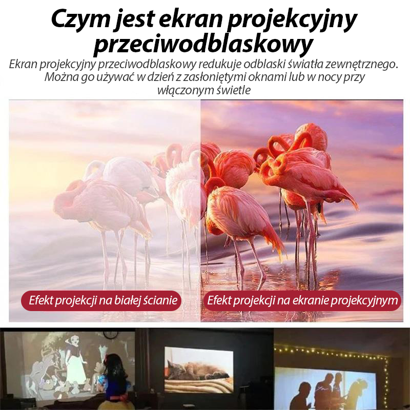 🎬 Zložljiv zaslon proti bleščanju