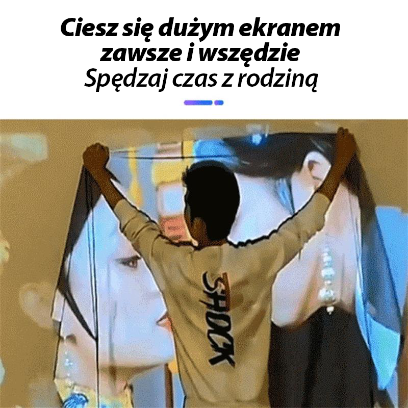 🎬 Zložljiv zaslon proti bleščanju