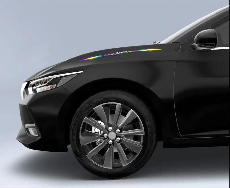 3D цветни лазерно отразяващи стикери за кола 4 бр.