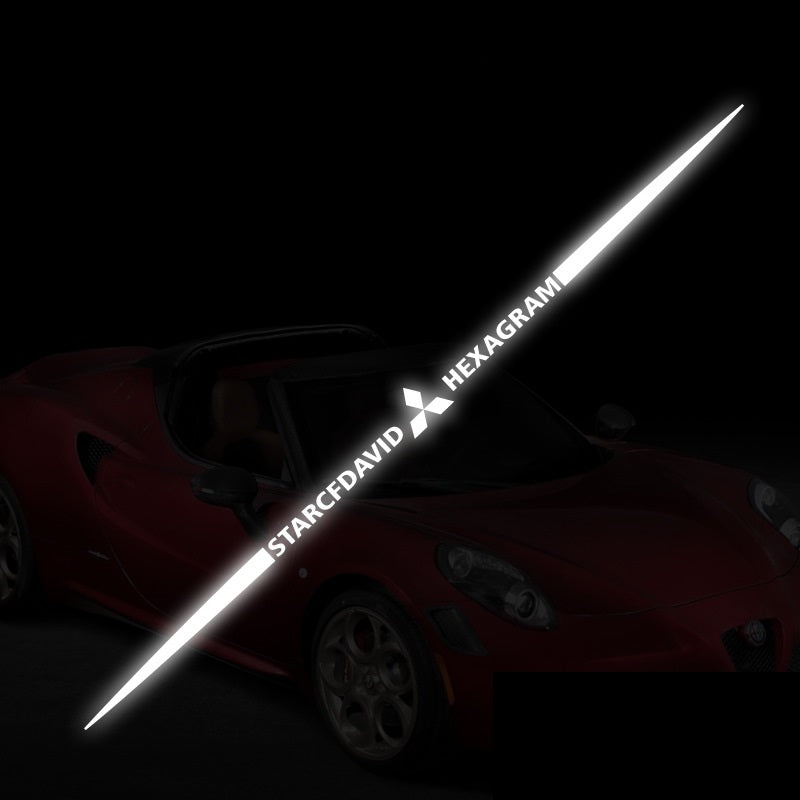 3D цветни лазерно отразяващи стикери за кола 4 бр.