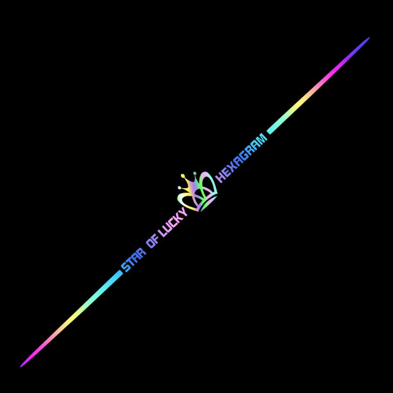 Naklejka samochodowa 3D kolorowa, laserowo odblaskowa, 4 szt.