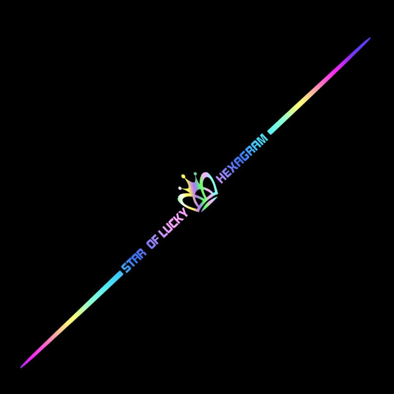 3D цветни лазерно отразяващи стикери за кола 4 бр.