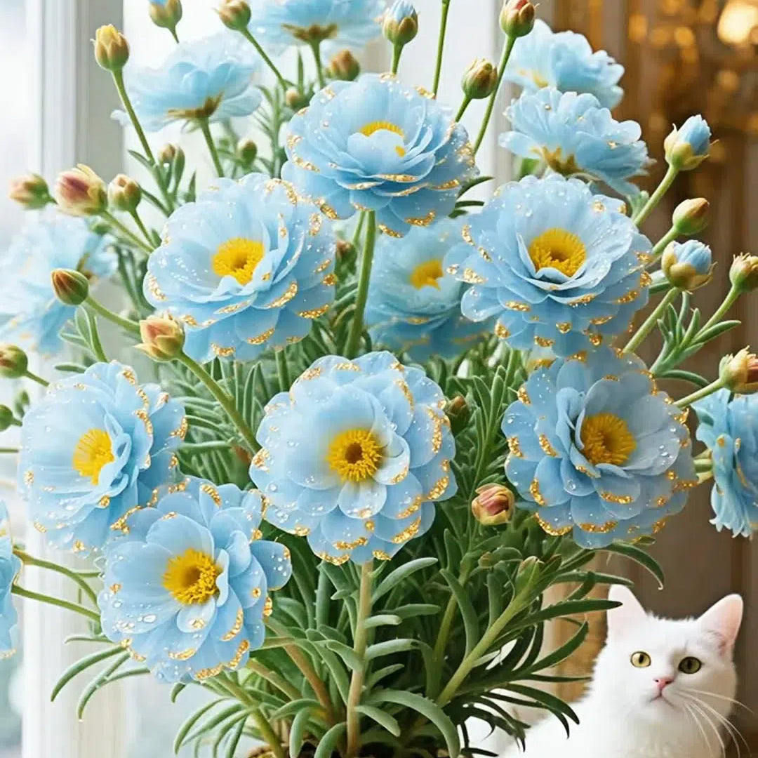 Golden Lace Portulaca🌸✨ Разкошни двойни цветове за безпроблемно лято
