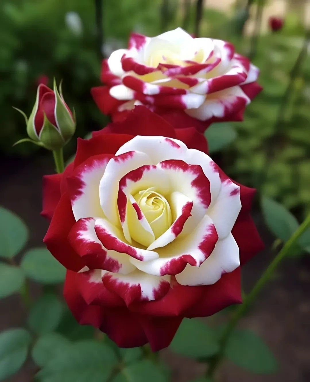 🌹 200/1000 бр. Редки семена на двойни червени и бели рози - Ярки градински цветове