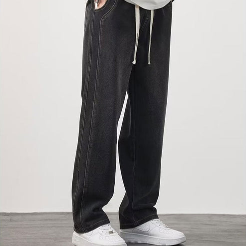 👖Moške ohlapne ravne kavbojke