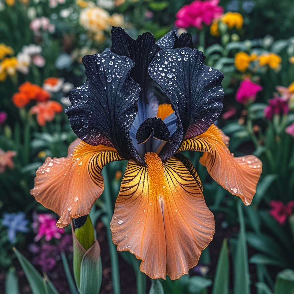 ⚜️Redek, visok bradati iris (premium sorta s koreninami)