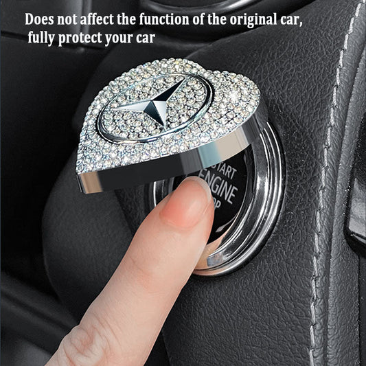 Гореща разпродажба 2025 г.🔥Защитен калъф за стартиране с един бутон във формата на сърце, инкрустиран с диаманти