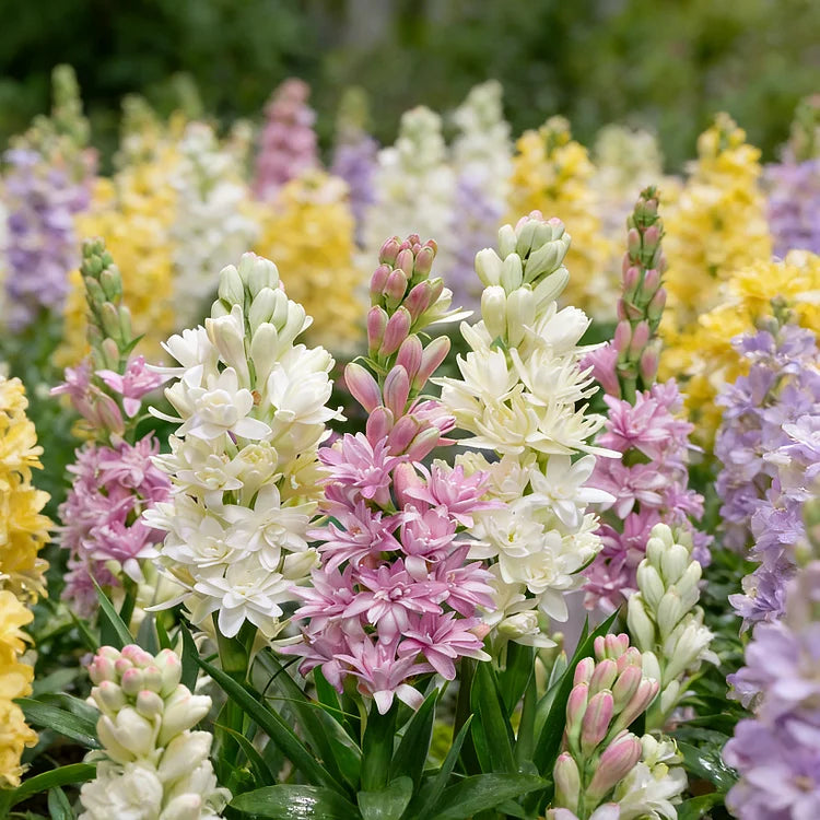 🌼 Dvojne čebulice tuberoze – svetel vonj za vaš vrt