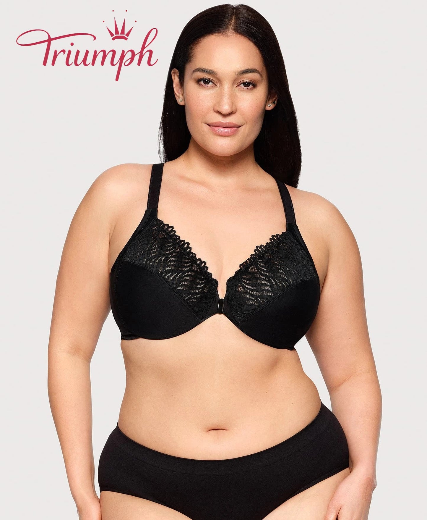 Triumph - (4 szt.) - 💖Biustonosz z zapięciem z przodu i tyłem w kształcie litery T