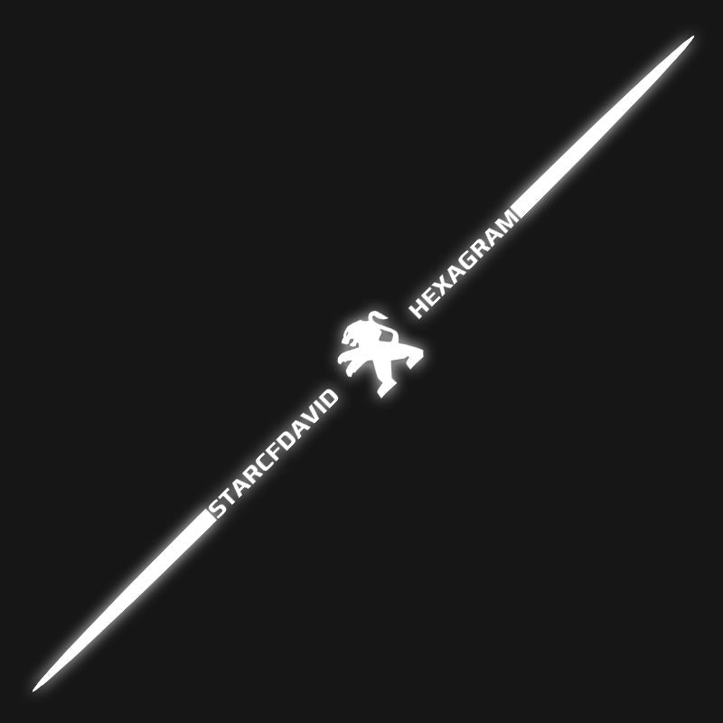 3D цветни лазерно отразяващи стикери за кола 4 бр.