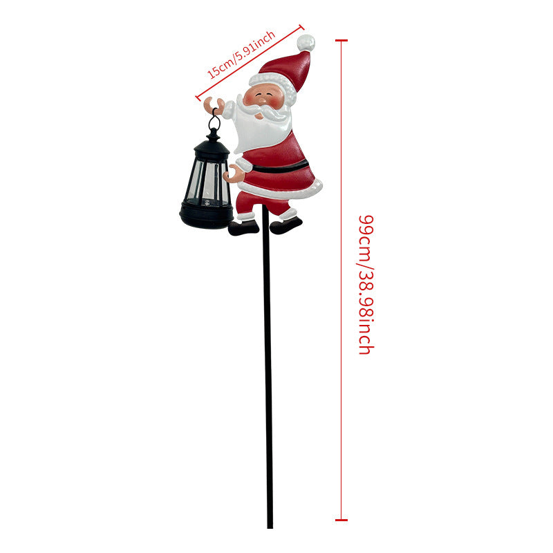 🎅 Lampa solarna "Święty Mikołaj" - Magiczne światło wypełnia ogród świątecznym blaskiem. ✨