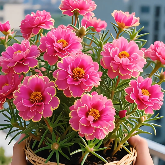 Golden Lace Portulaca🌸✨ Разкошни двойни цветове за безпроблемно лято