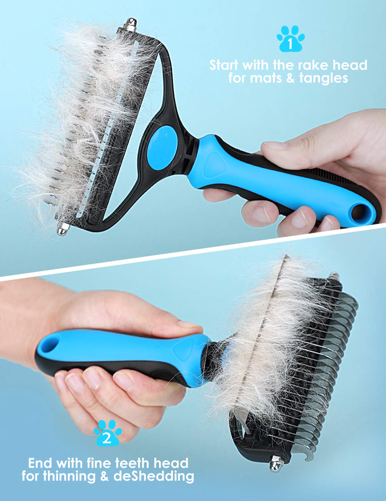 🐾🏆 Професионален инструмент за обезкосмяване на кучета и котки ✂️