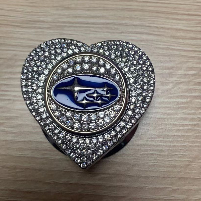 Гореща разпродажба 2025 г.🔥Защитен калъф за стартиране с един бутон във формата на сърце, инкрустиран с диаманти