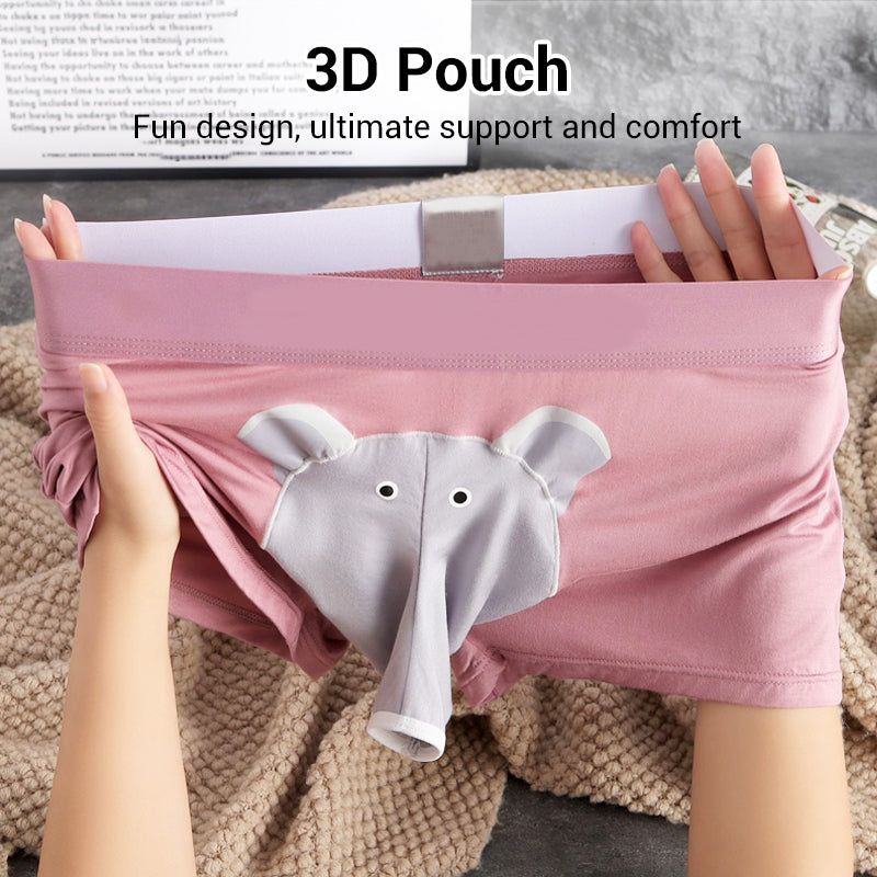 🐘Moške zračne boksarice s 3D-žepkom🩲