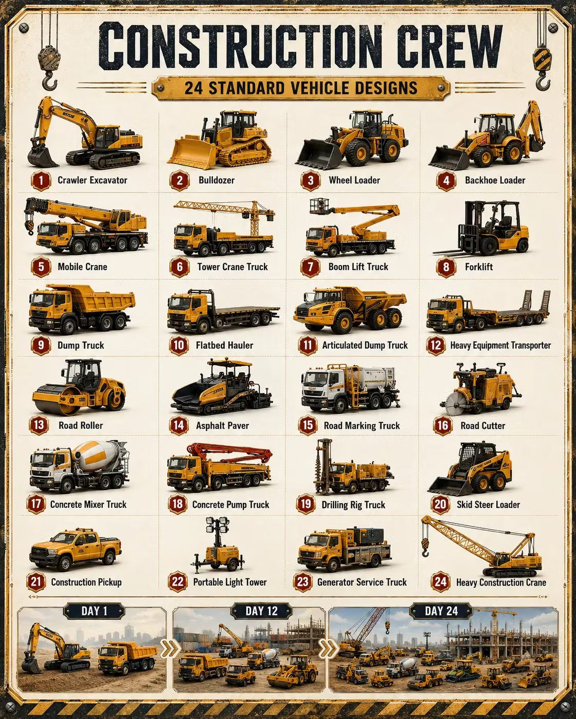 🚧Építsd fel a flottagyűjteményt! 24 napos járműadventi naptár sorozat | ✨Minden reggel új kaland