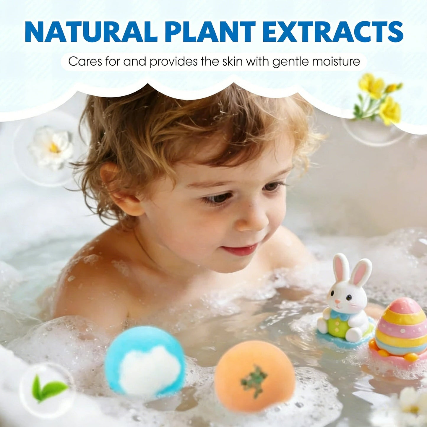 🔥🛁 Naturalne kule do kąpieli dla dzieci z mega bąbelkami i niespodzianką w środku 🥚✨12 szt. [1 opakowanie]