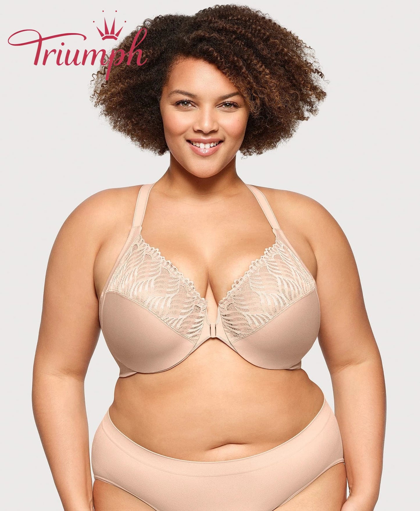 Triumph - (4 szt.) - 💖Biustonosz z zapięciem z przodu i tyłem w kształcie litery T