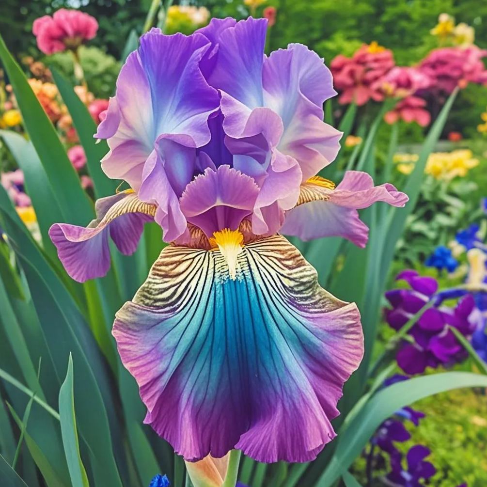 ⚜️Redek, visok bradati iris (premium sorta s koreninami)