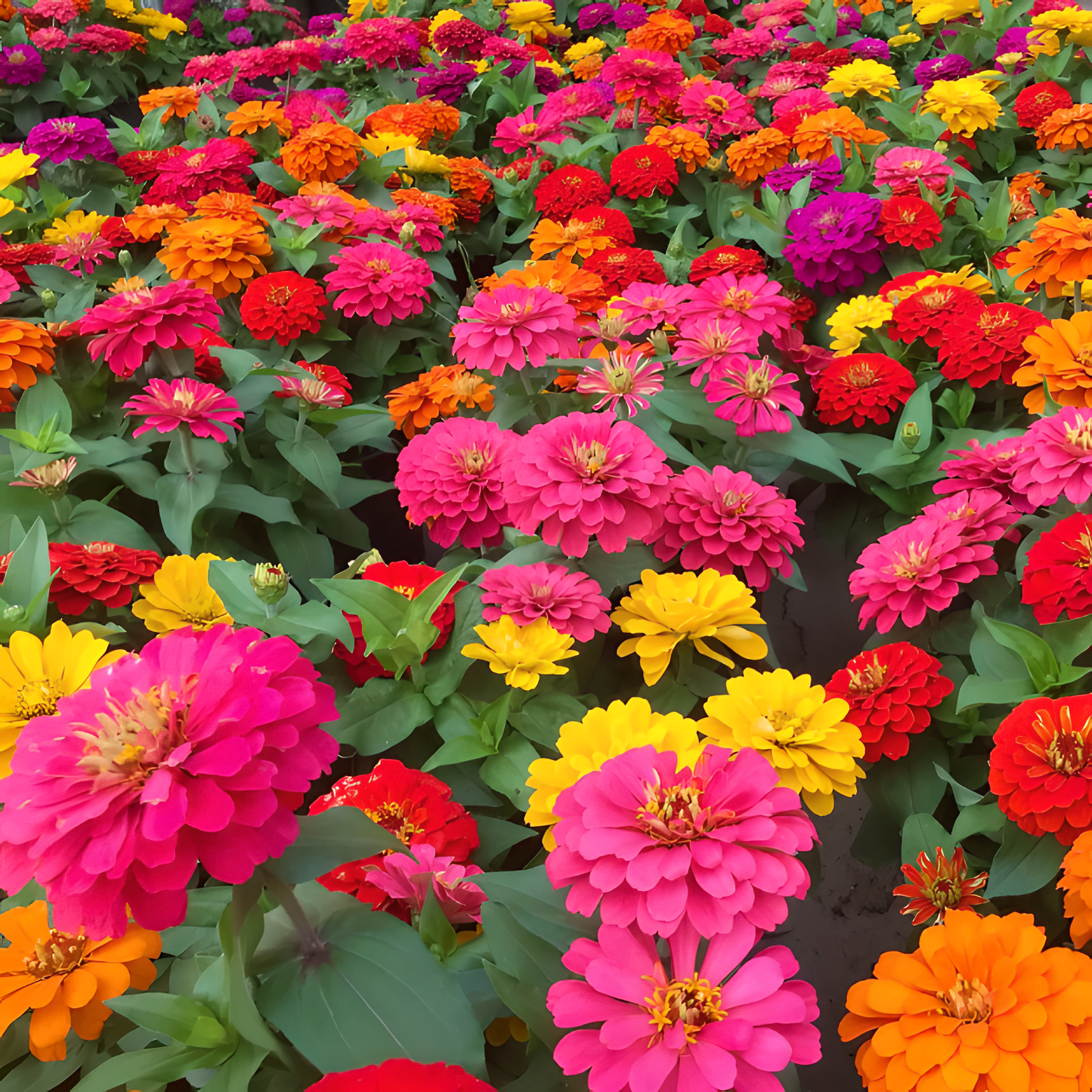 🌺Двойни семена от циния в смесени цветове