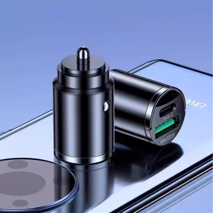 Скрито зарядно за кола с два USB порта