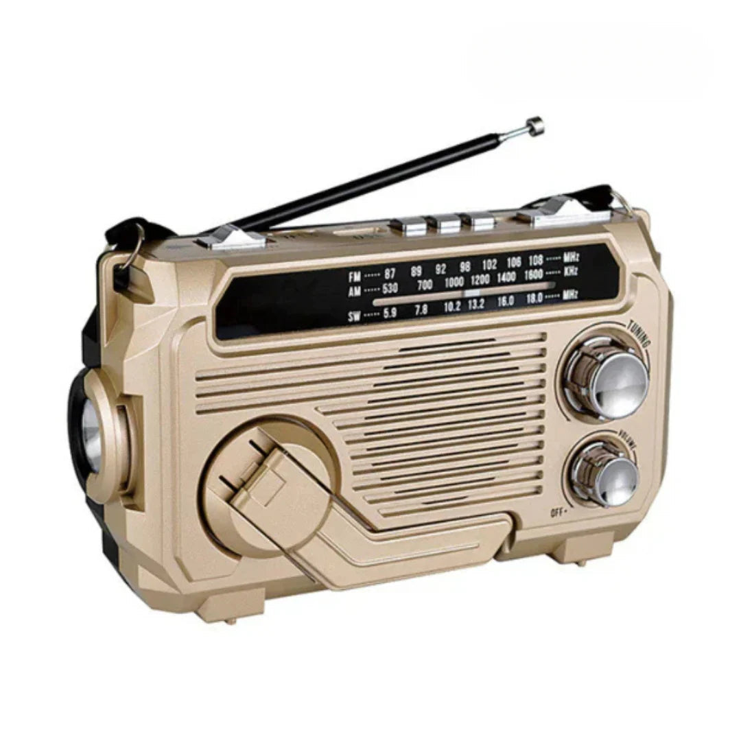 Ročni radio s funkcijo zasilnega polnjenja