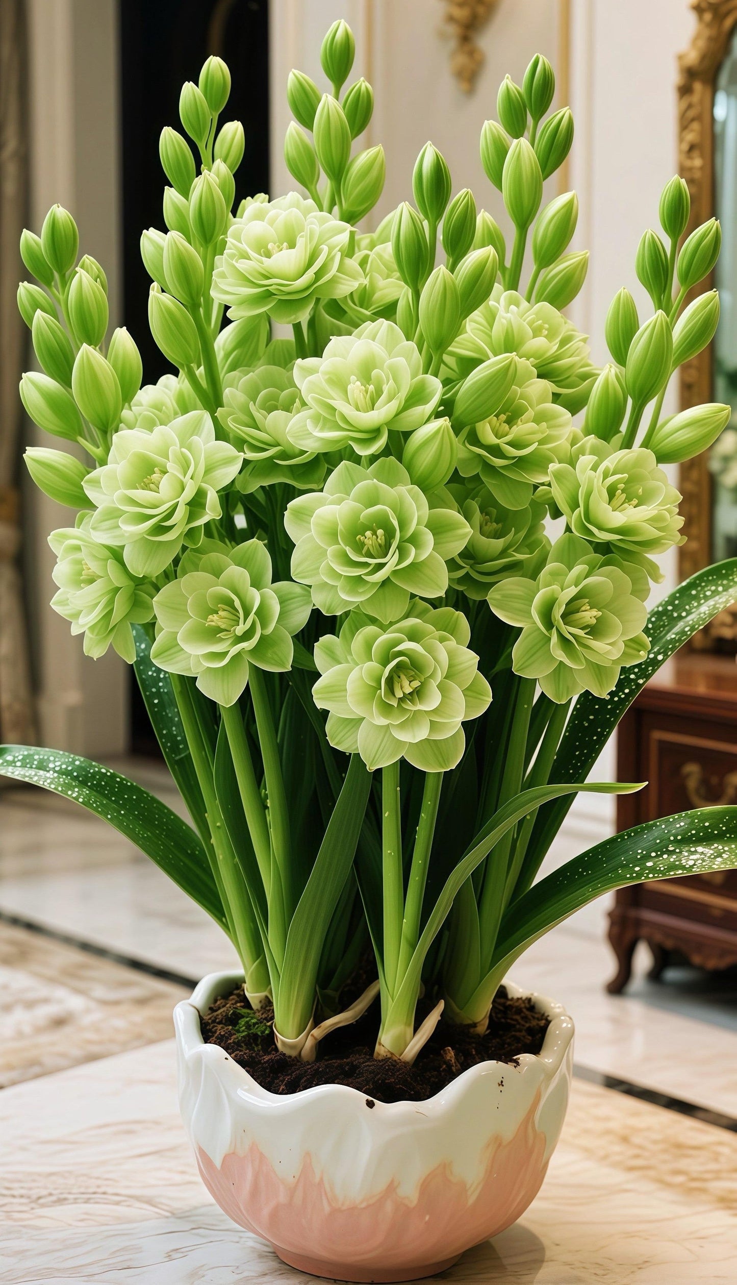 🌼 Dvojne čebulice tuberoze – svetel vonj za vaš vrt