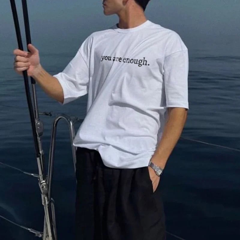 💥Нова унисекс тениска с щампа "Dear Person Behind Me" в голям размер от 2025 г.