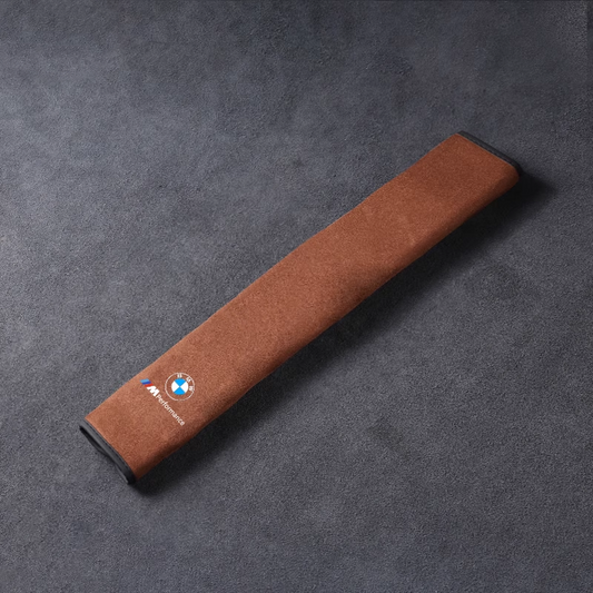 Калъф за предпазен колан от копринена кожа - защита за врата и опция за лого