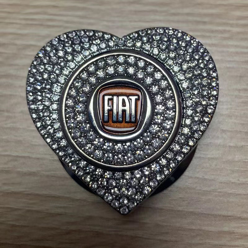 Гореща разпродажба 2025 г.🔥Защитен калъф за стартиране с един бутон във формата на сърце, инкрустиран с диаманти