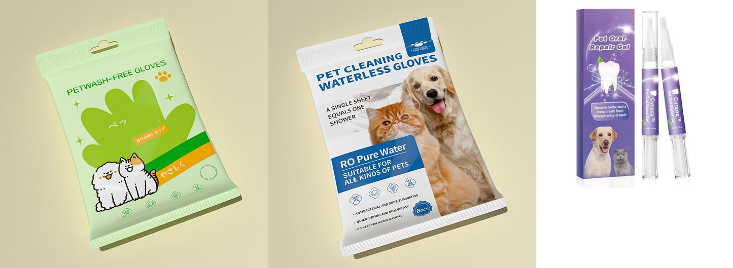 🐶Rokavice za čiščenje in dezodoriranje hišnih ljubljenčkov brez izpiranja