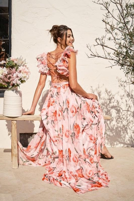 🍓Seksowna i elegancka plisowana sukienka z nadrukiem