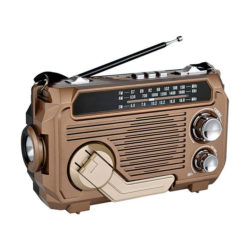 Ročni radio s funkcijo zasilnega polnjenja